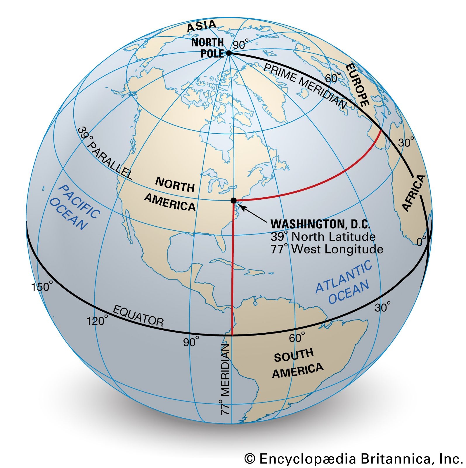 prime meridian on a world map