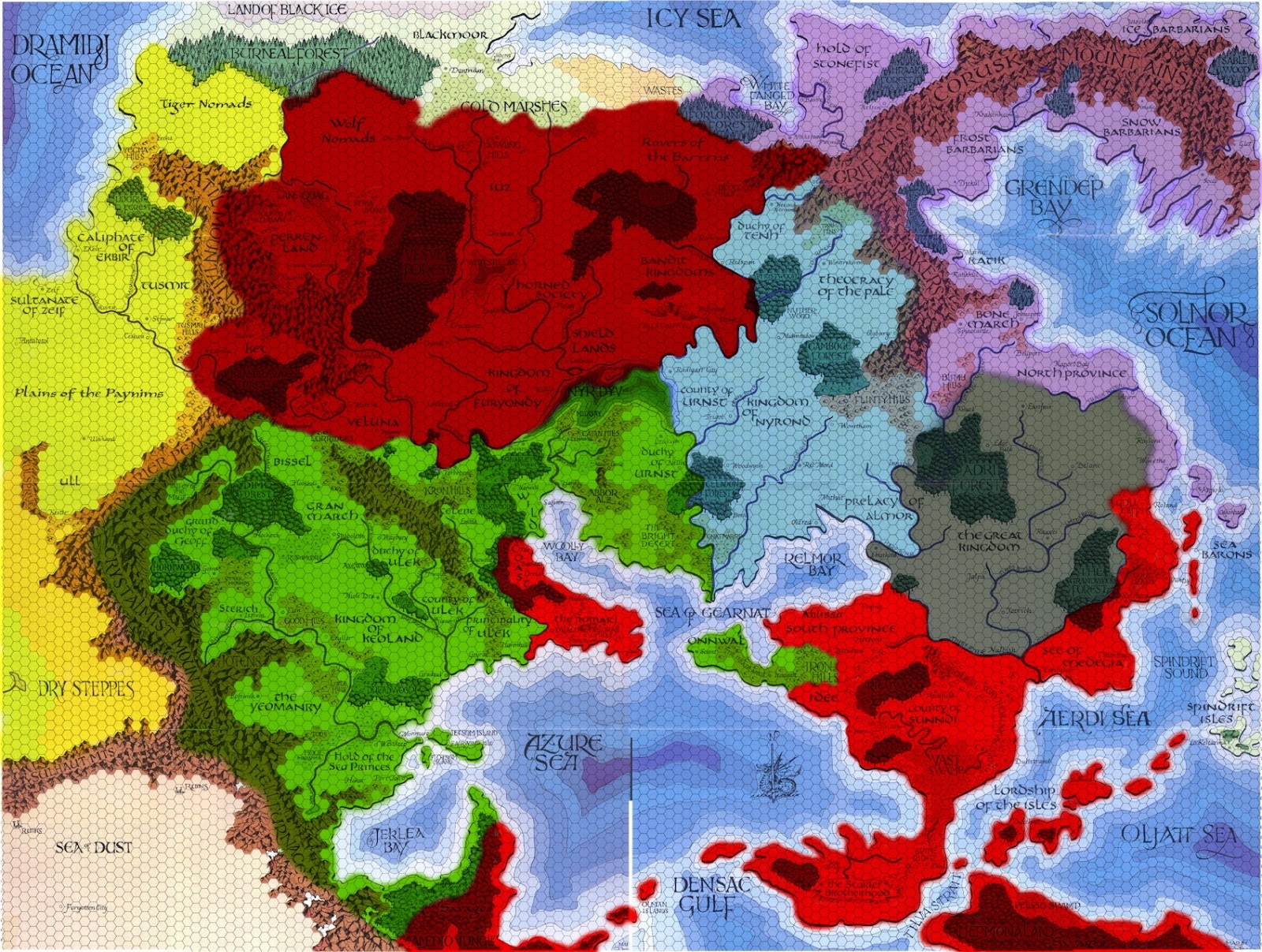 greyhawk world map greyhawk world map
