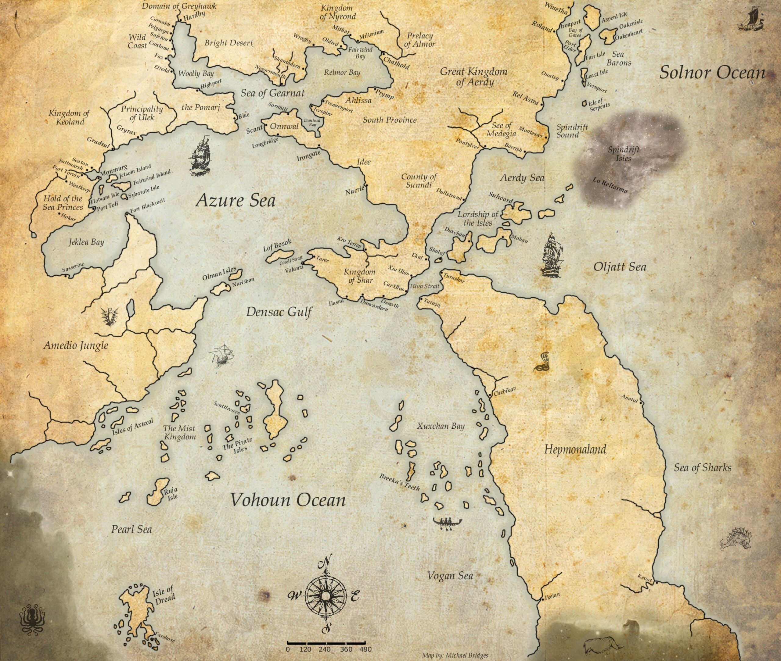 Greyhawkery New Greyhawk Map South Seas