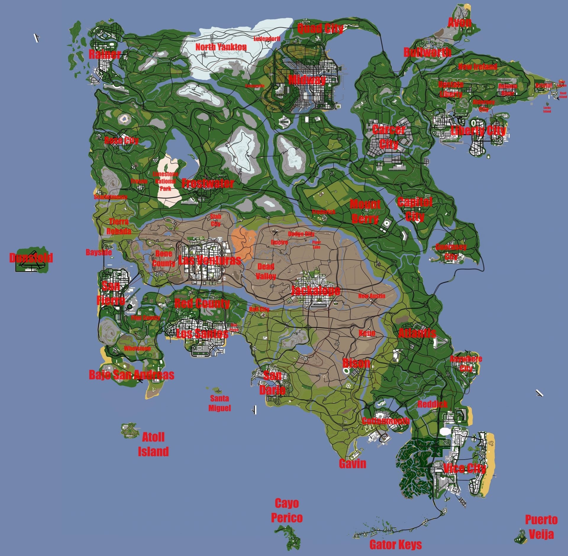 gta united states map