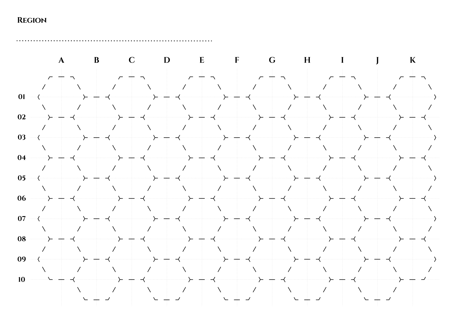 Hexcrawl Sheets By Lazarus