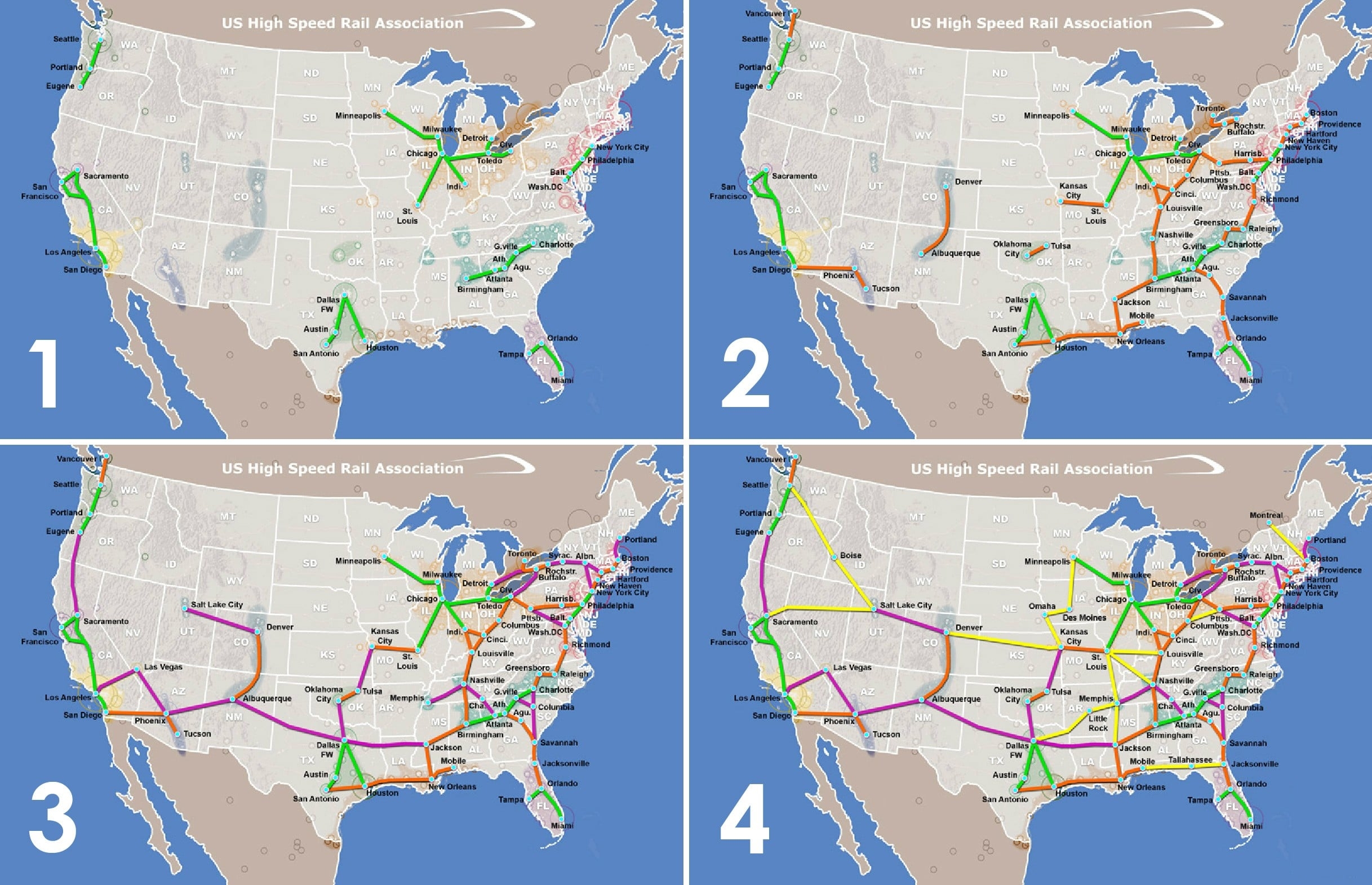 High Speed Rail Vision Map
