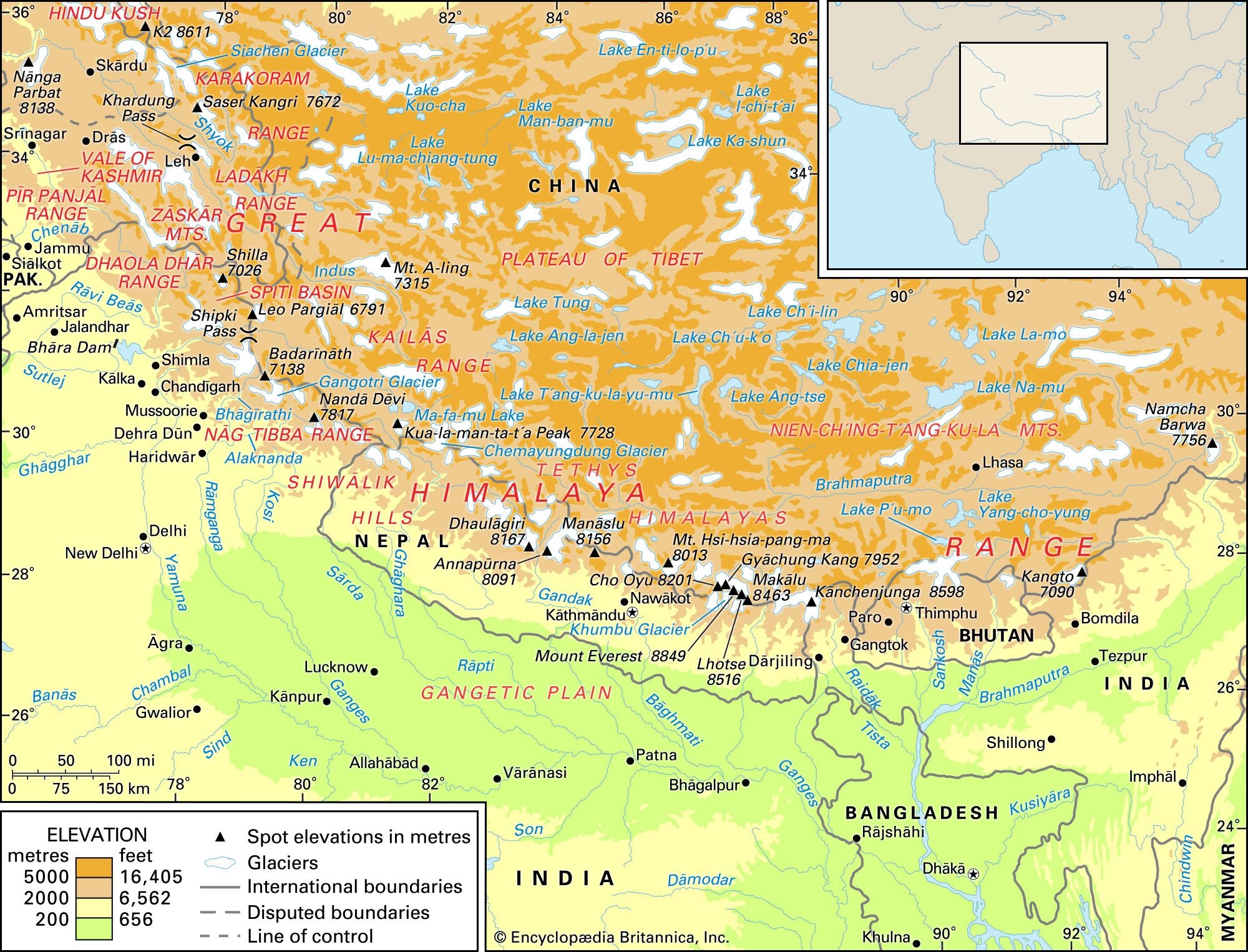 Himalayas Definition Location History Countries Mountains Map Facts Britannica