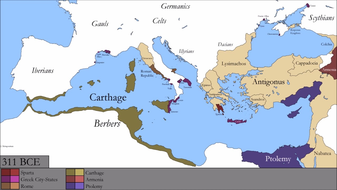 History Of The Ancient Mediterranean Every Year YouTube