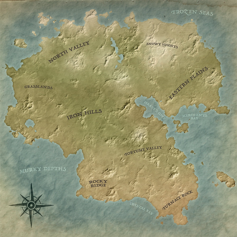 fantasy world map blank