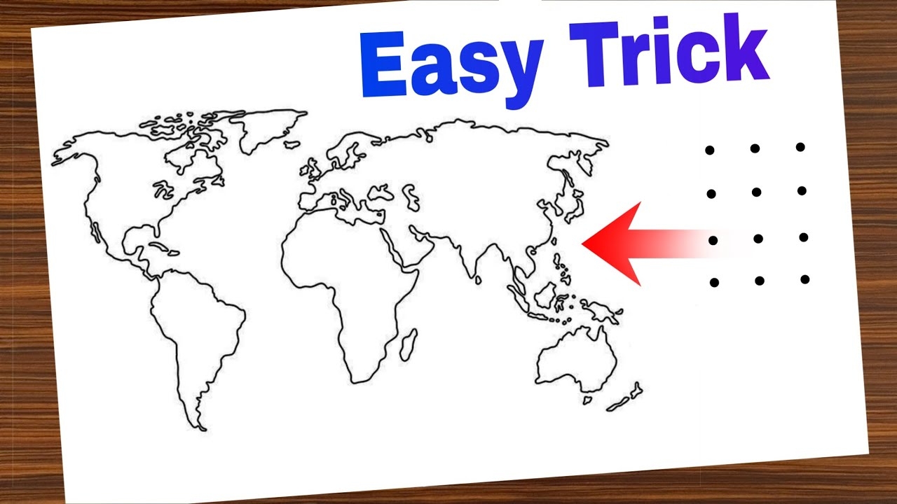how to draw world map