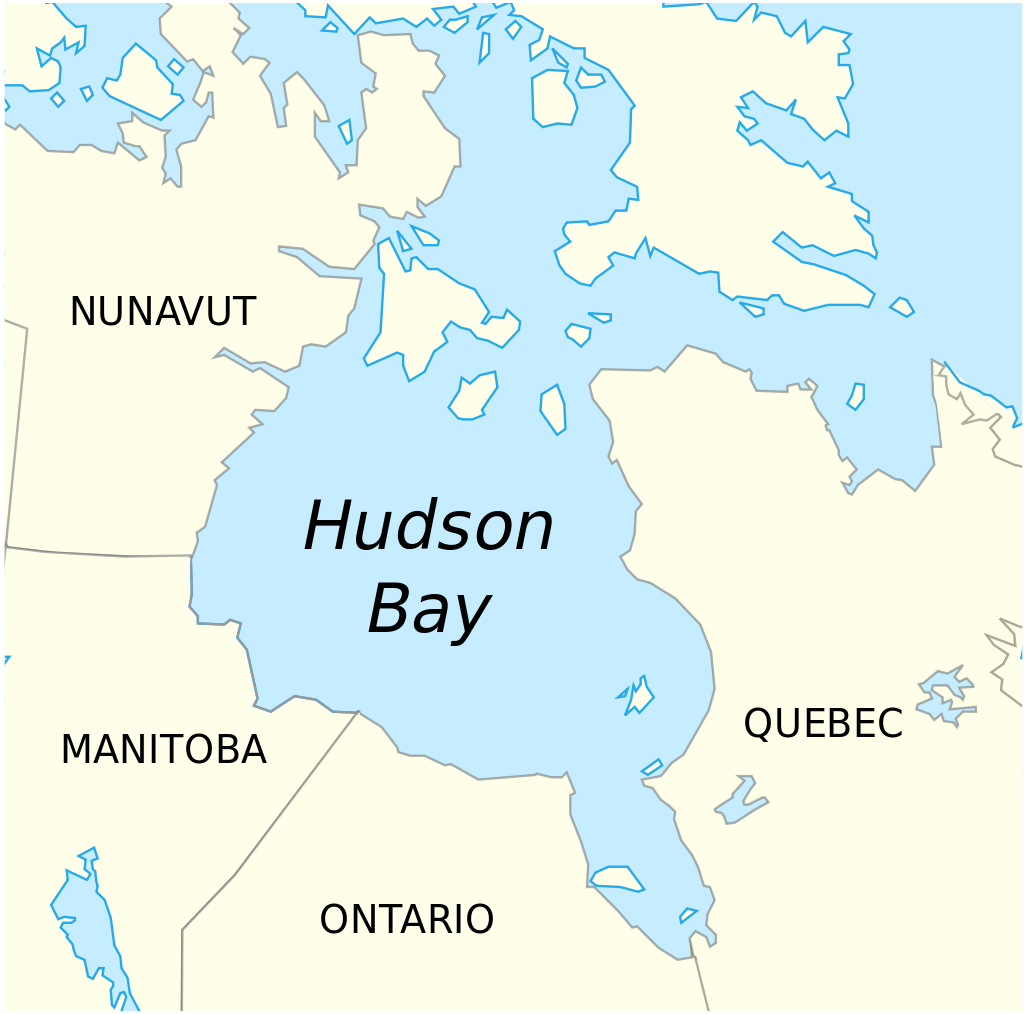 Hudson Bay Map Locations And Maps Of Atlantic Ocean