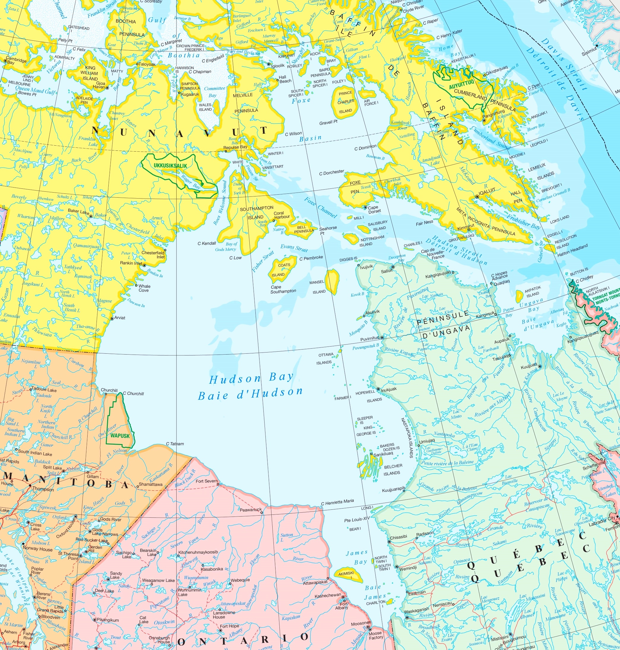 hudson bay world map