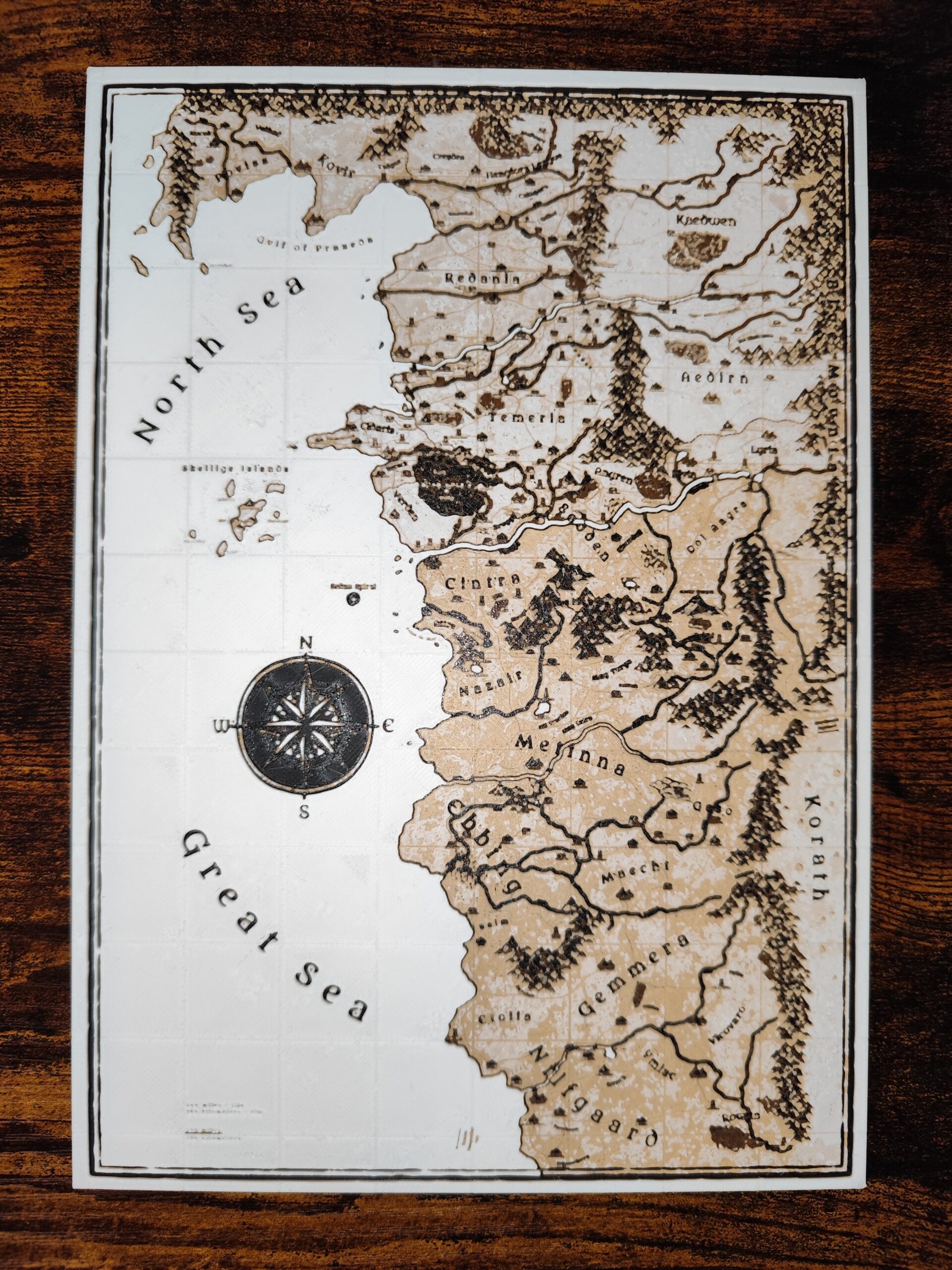 Hueforge The Witcher Map Map Continent Free STL File For 3D Printing Cults Hueforge The Witcher Map Map Continent Free STL File For 3D Printing Cults