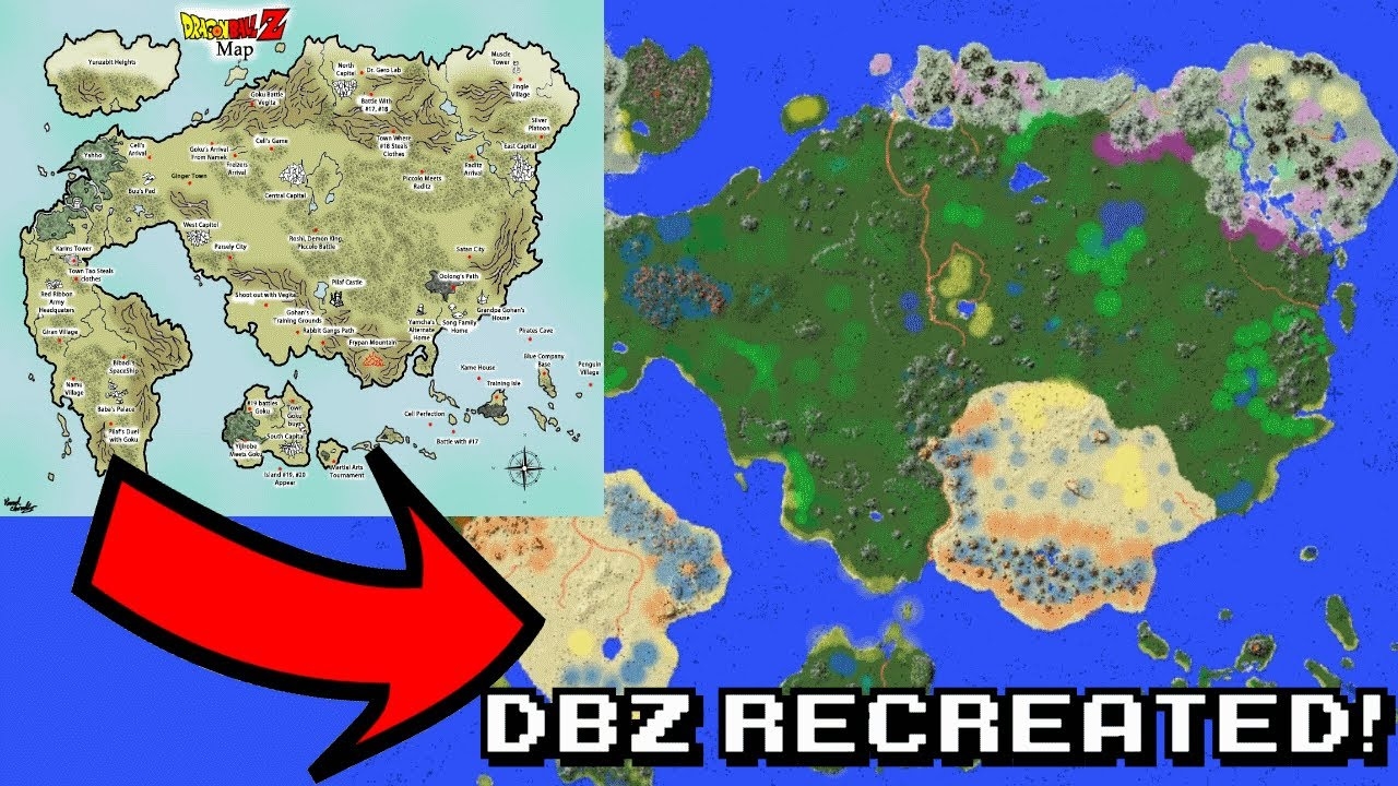 dragon ball world map dragon ball world map