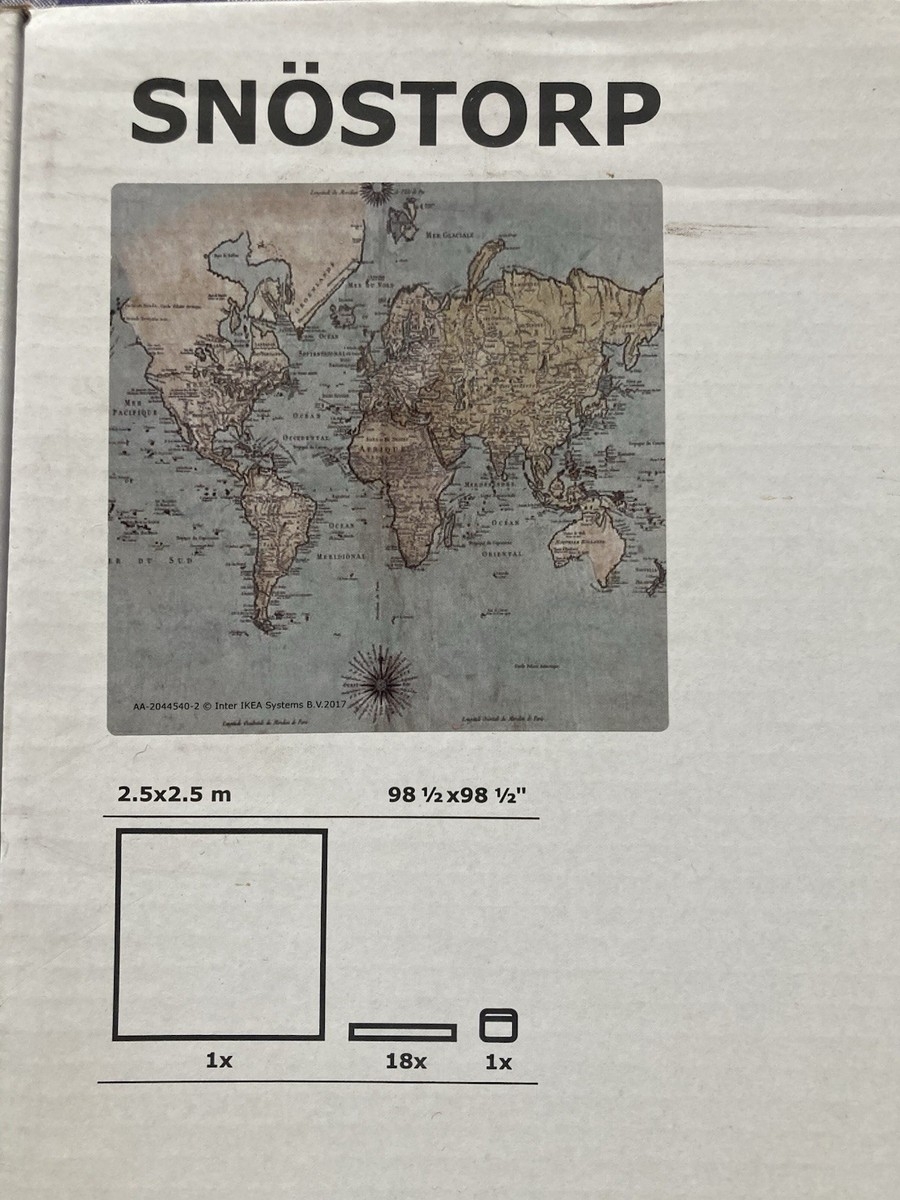 IKEA SNOSTORP World Map Altas 98 5 X 98 5 Large Art Rare Discontinued EBay IKEA SNOSTORP World Map Altas 98 5 X 98 5 Large Art Rare Discontinued EBay