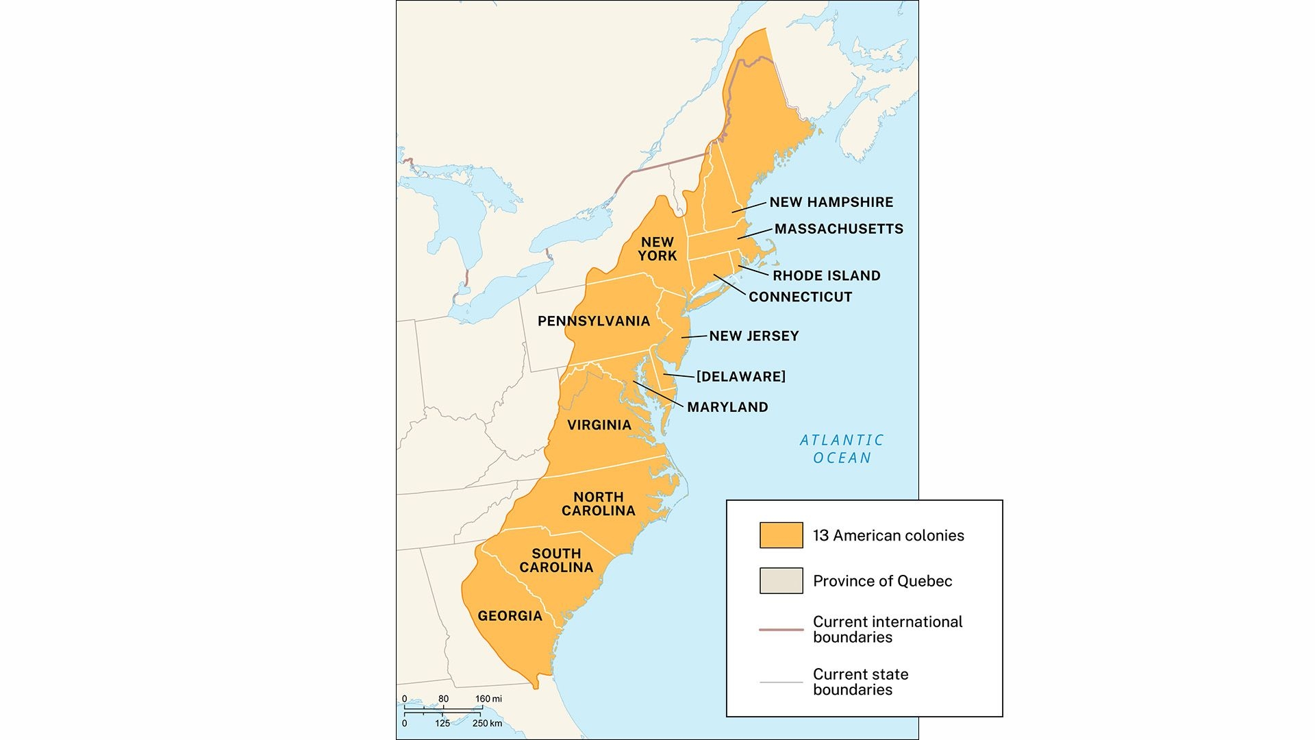 In What Order Were The 13 American Colonies Established List Dates History Britannica