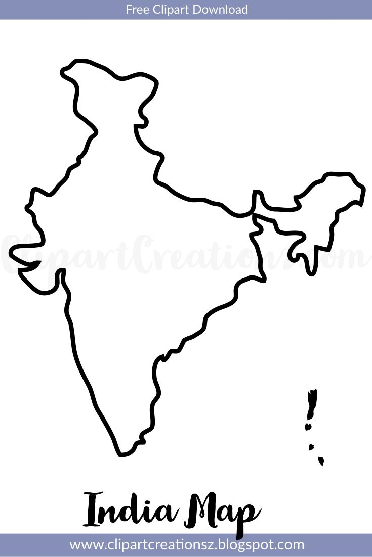 India Map Free Print