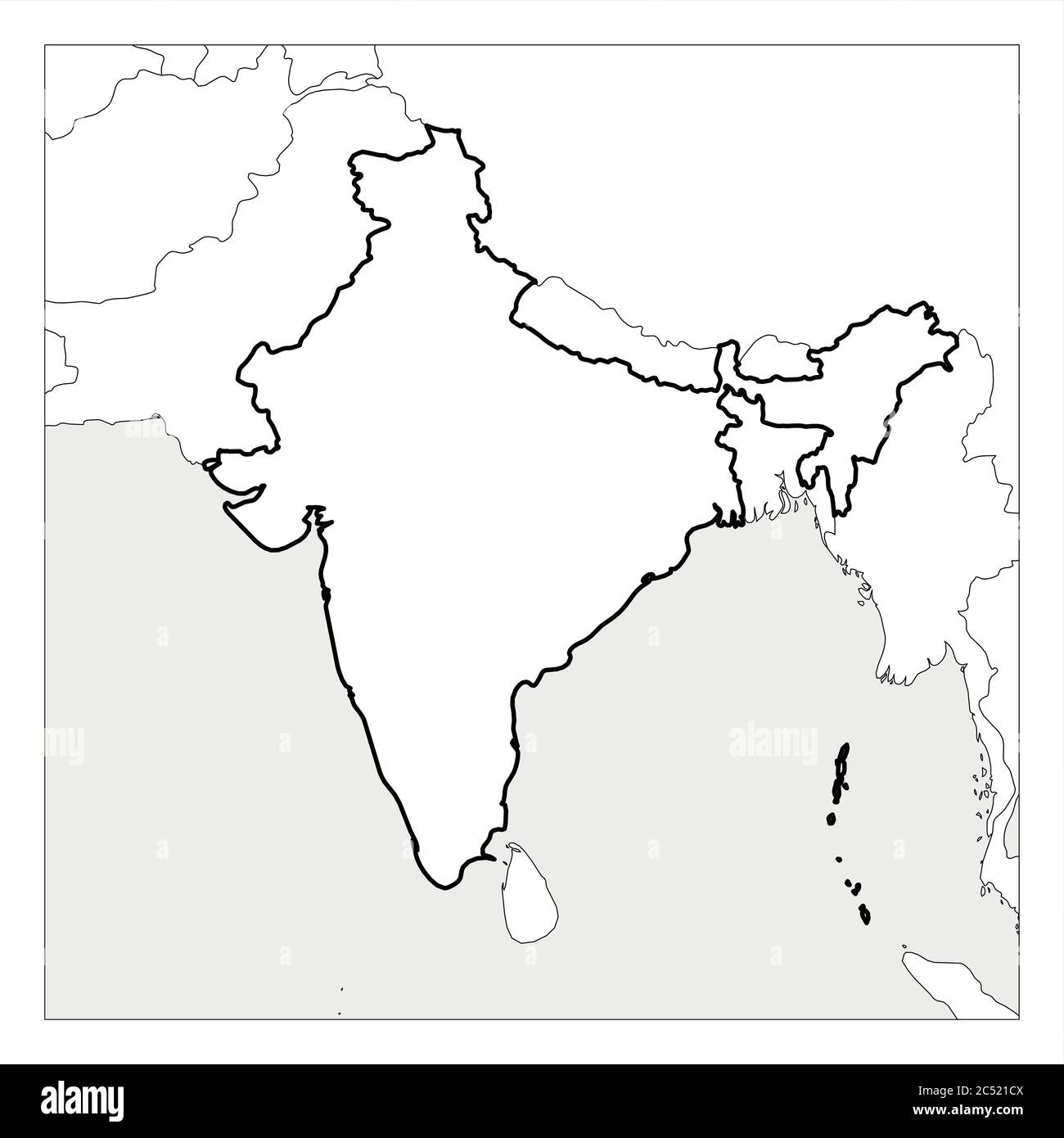 India Map Outline Vector Hi res Stock Photography And Images Alamy