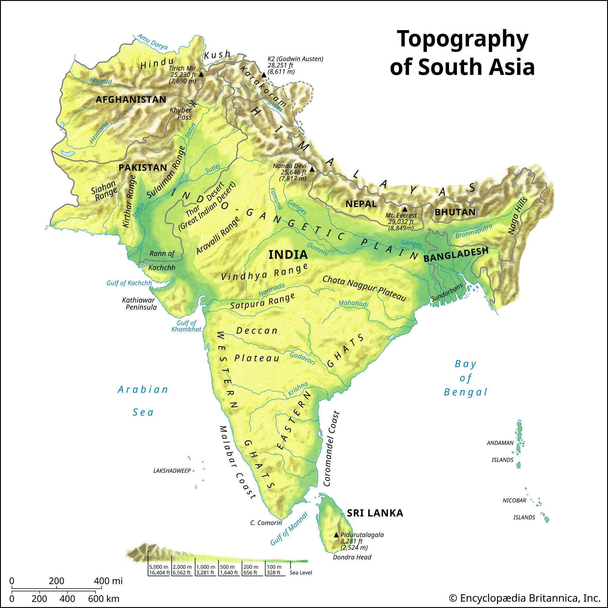 Indian Subcontinent Map Countries Population History Britannica