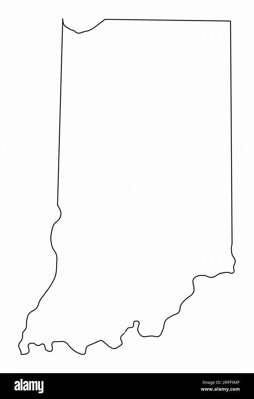 Indiana Map Outline Isolated On White Background Stock Vector Image Art Alamy Indiana Map Outline Isolated On White Background Stock Vector Image Art Alamy
