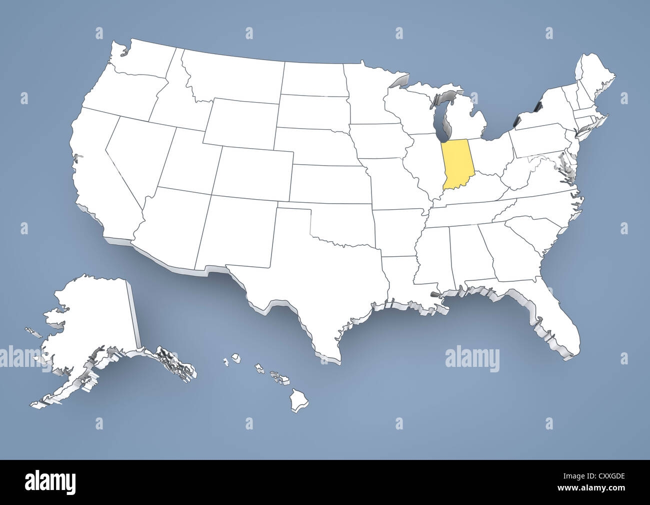 indianapolis in united states map