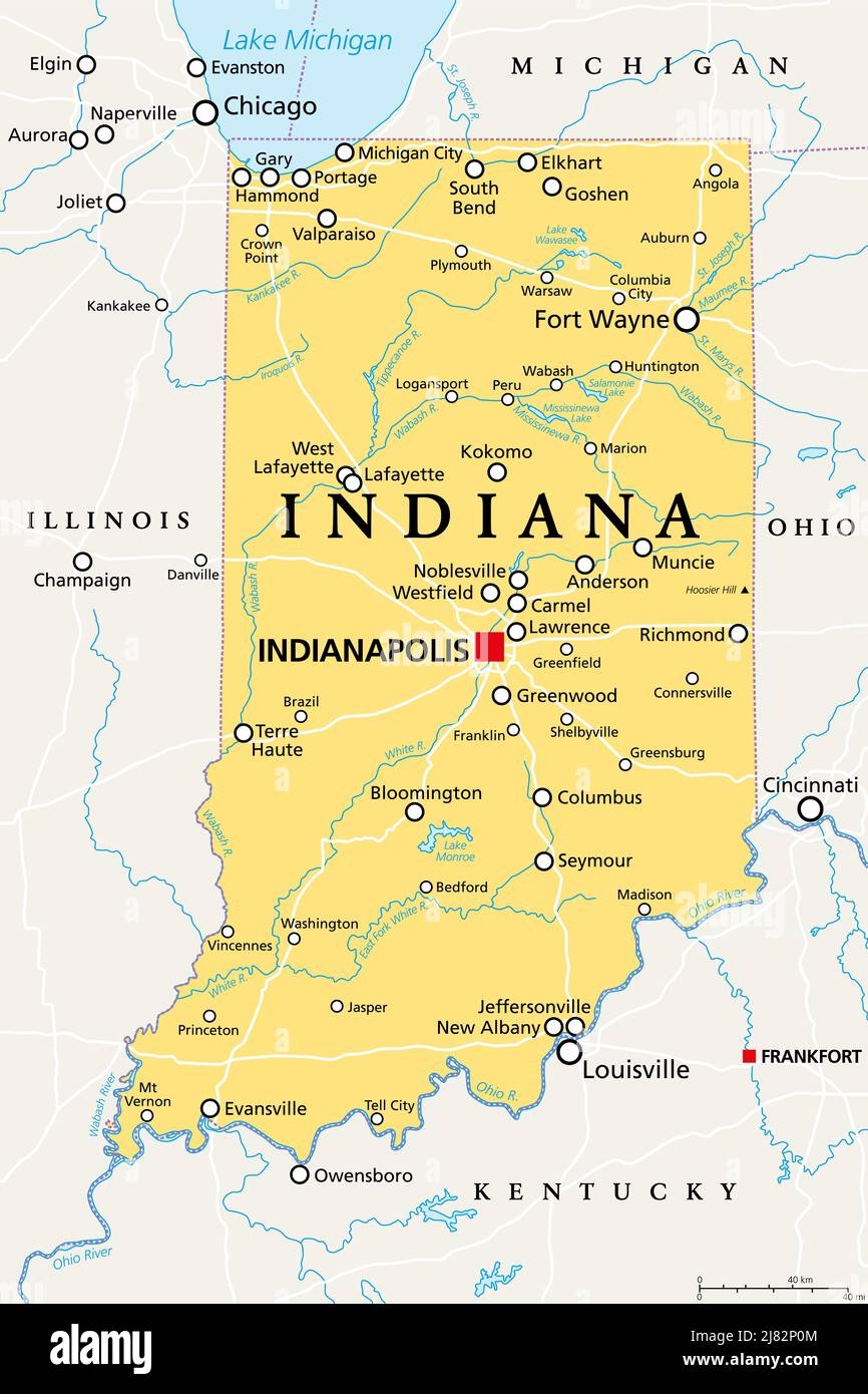 Indianapolis Map Us Hi res Stock Photography And Images Alamy