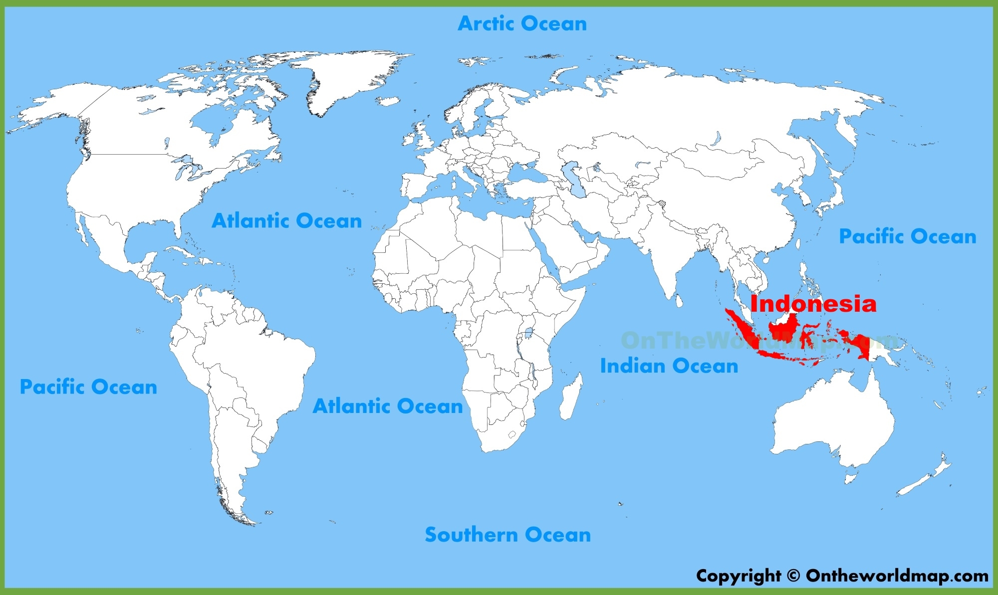 Indonesia Location On The World Map Ontheworldmap
