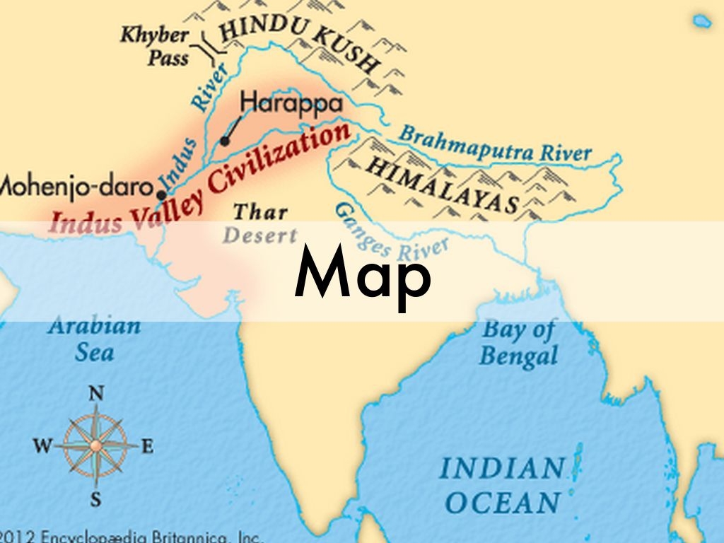 world map of indus river
