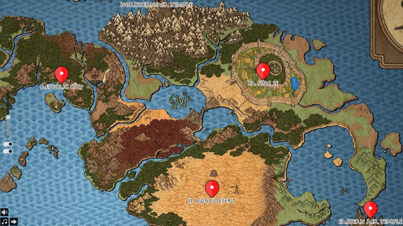 Interactive Map Avatar The Last Airbender By IYiyo
