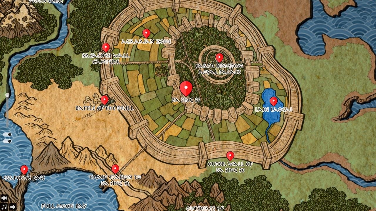 avatar the last airbender world map