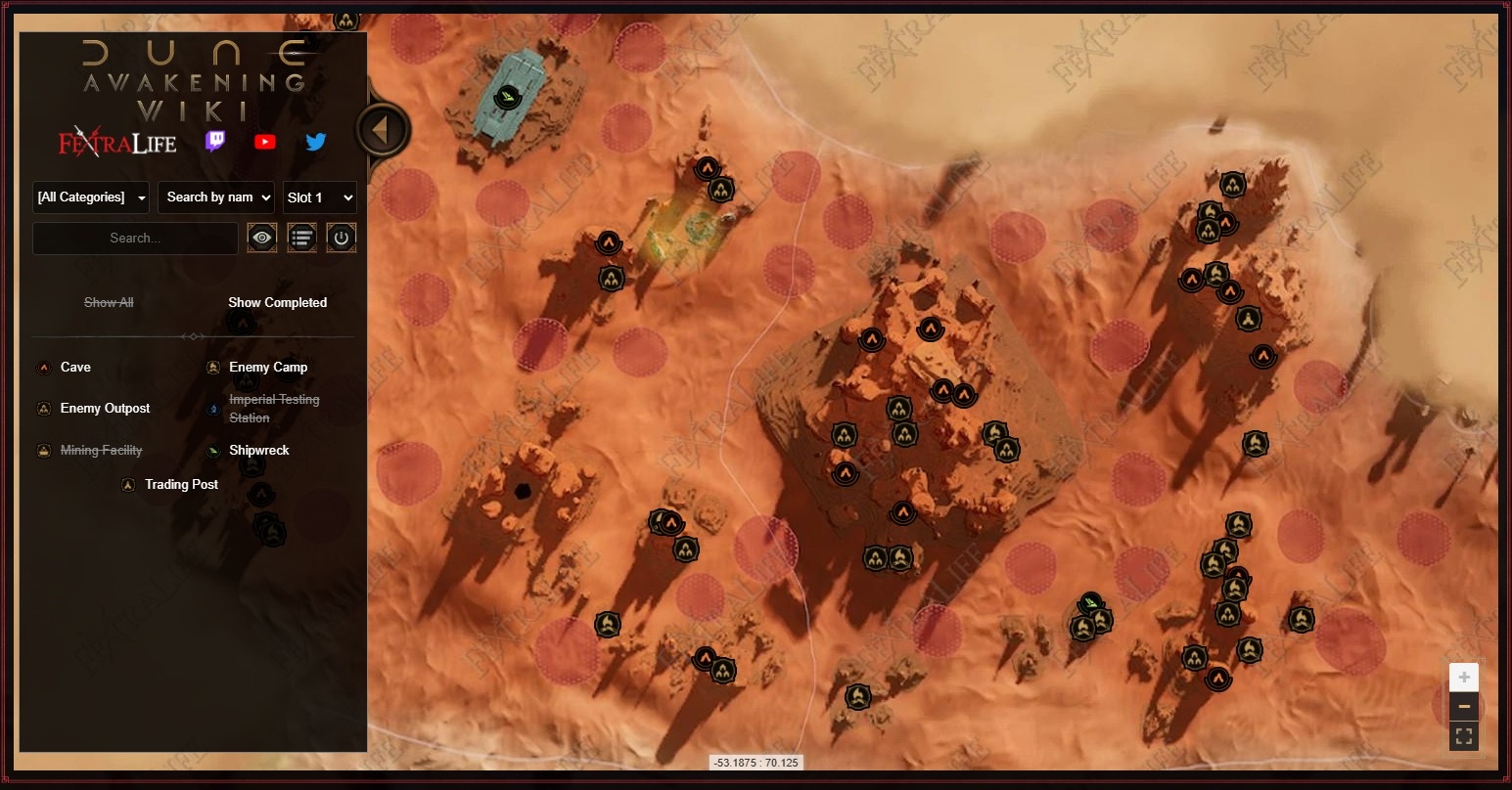 Interactive Map Dune Awakening Wiki Interactive Map Dune Awakening Wiki