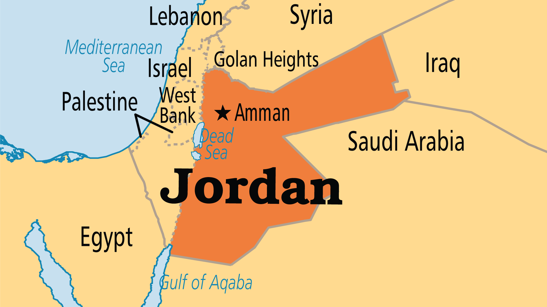 map of world jordan