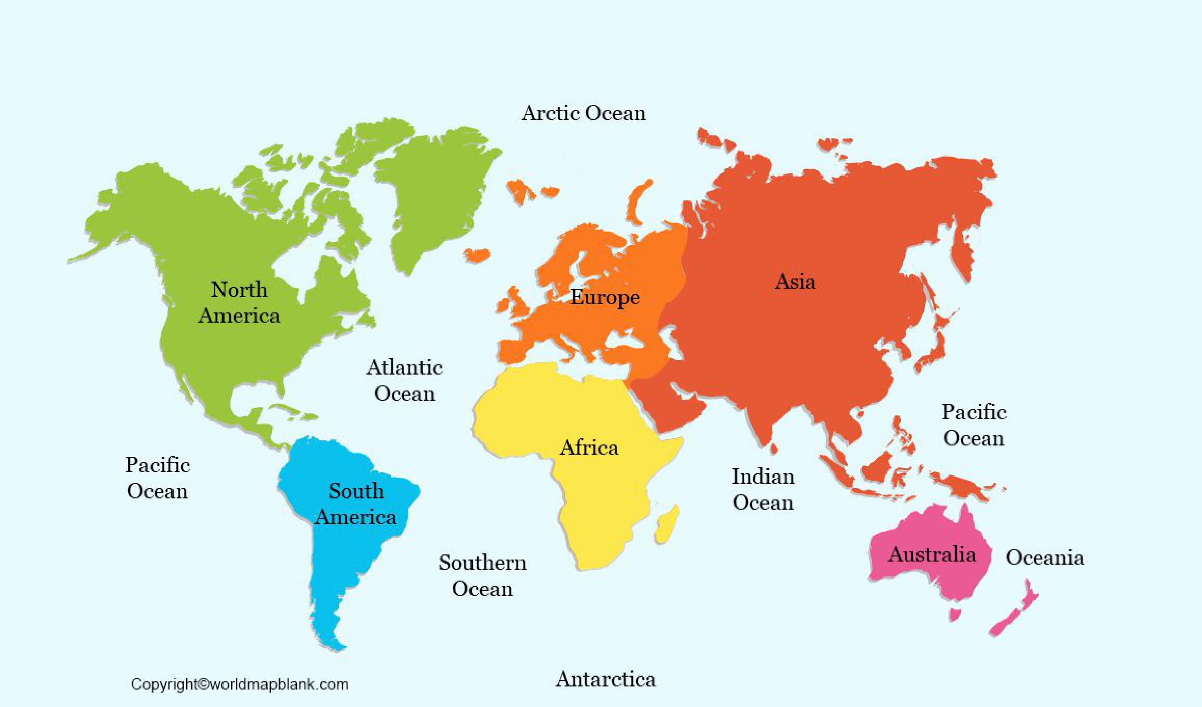 Labeled Map Of The World Map Of The World Labeled PDF World Map Blank
