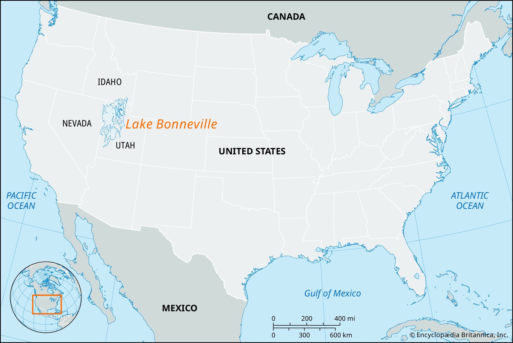 Lake Bonneville Map History United States Facts Britannica