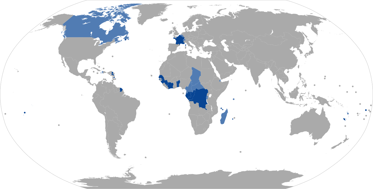 List Of Countries And Territories Where French Is An Official Language Wikipedia