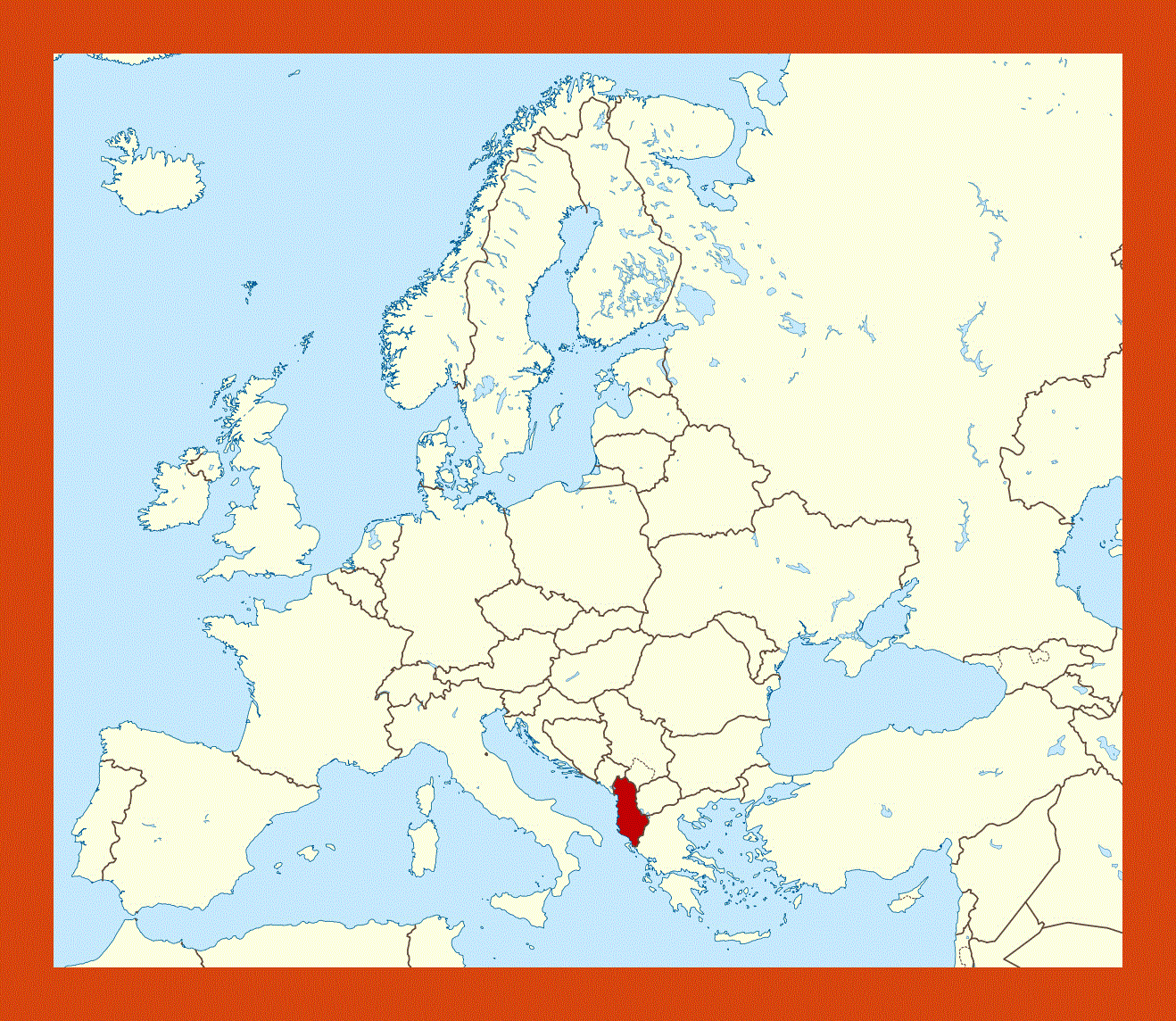 Location Map Of Albania Maps Of Albania Maps Of Europe GIF Map Maps Of The World In GIF Format Maps Of The Whole World Location Map Of Albania Maps Of Albania Maps Of Europe GIF Map Maps Of The World In GIF Format Maps Of The Whole World