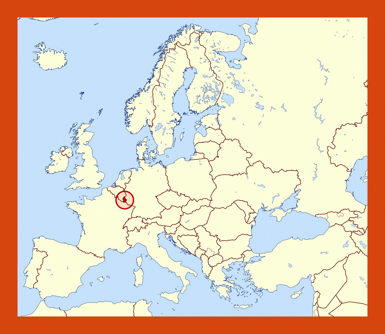 Location Map Of Luxembourg Maps Of Luxembourg Maps Of Europe GIF Map Maps Of The World In GIF Format Maps Of The Whole World