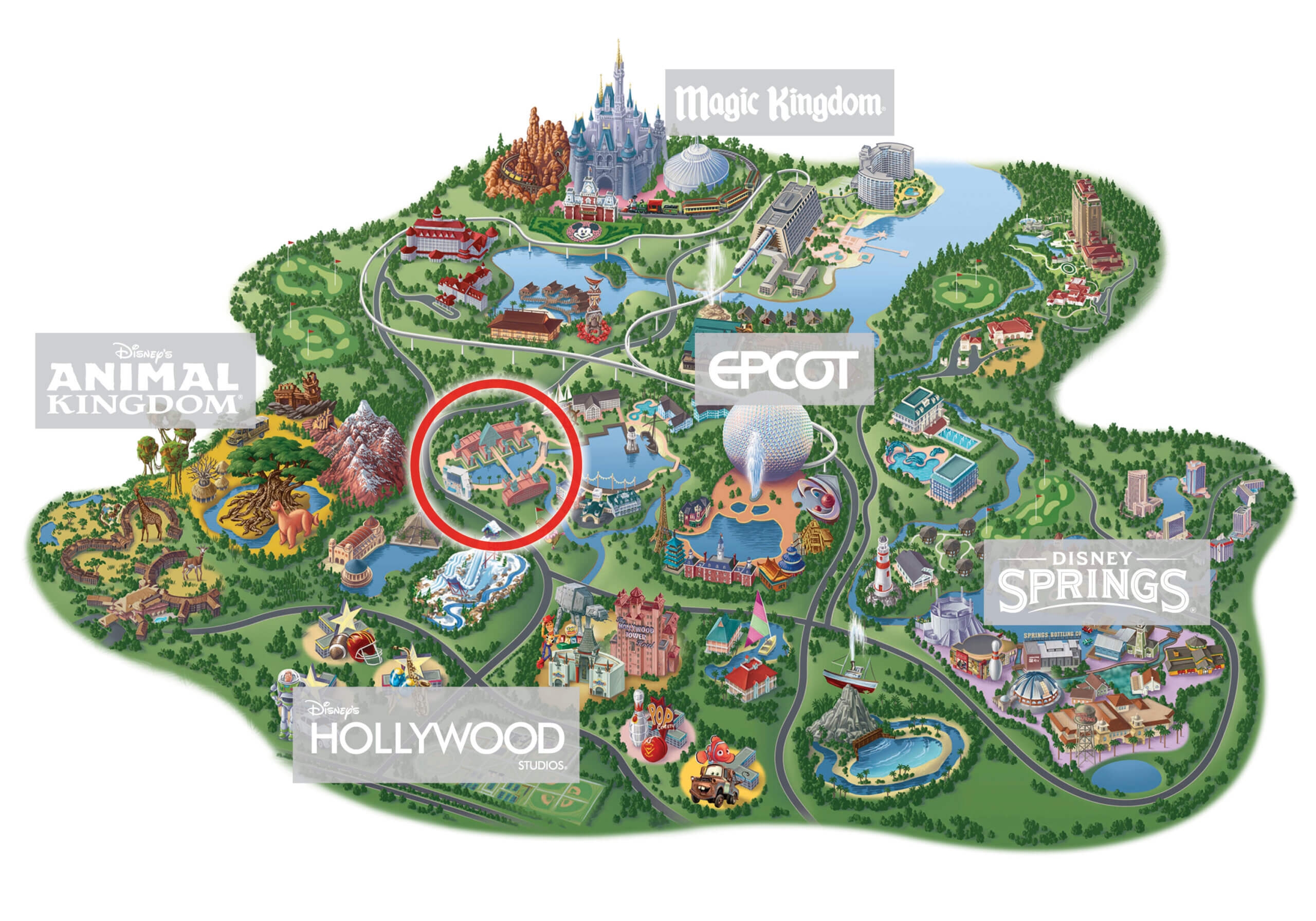 disney world resorts map disney world resorts map
