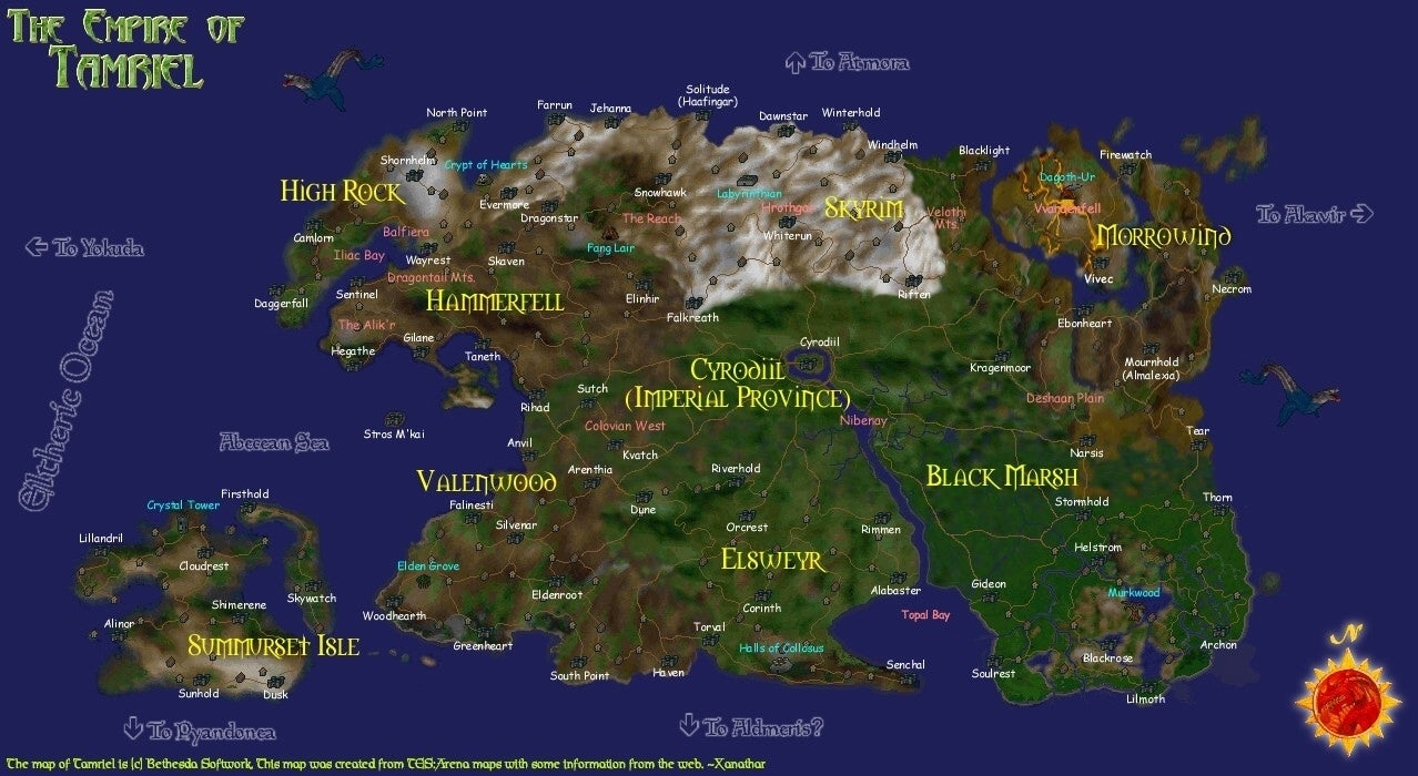 elder scrolls continent map elder scrolls continent map