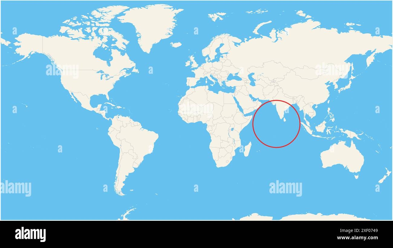 Locator Map Showing The Location Of The Country Maldives In Seven Seas The Country Is Highlighted With A Red Polygon Small Countries Are Also Marked Stock Vector Image Art Alamy