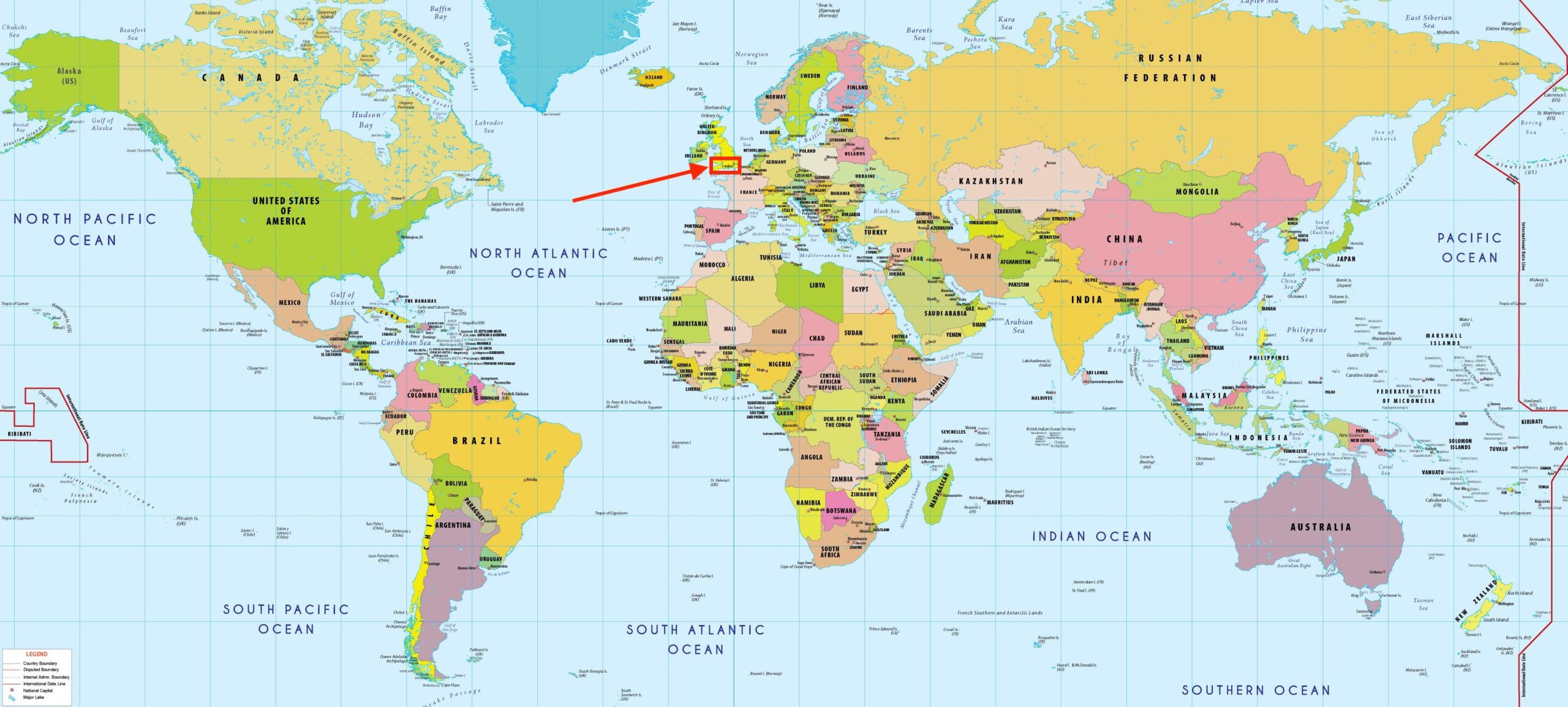 London On World Map London World Map England 