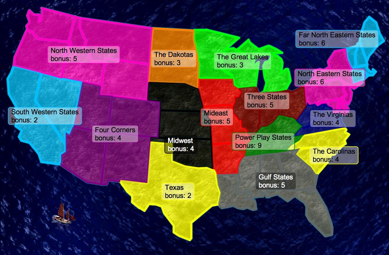 map of lower 48 united states