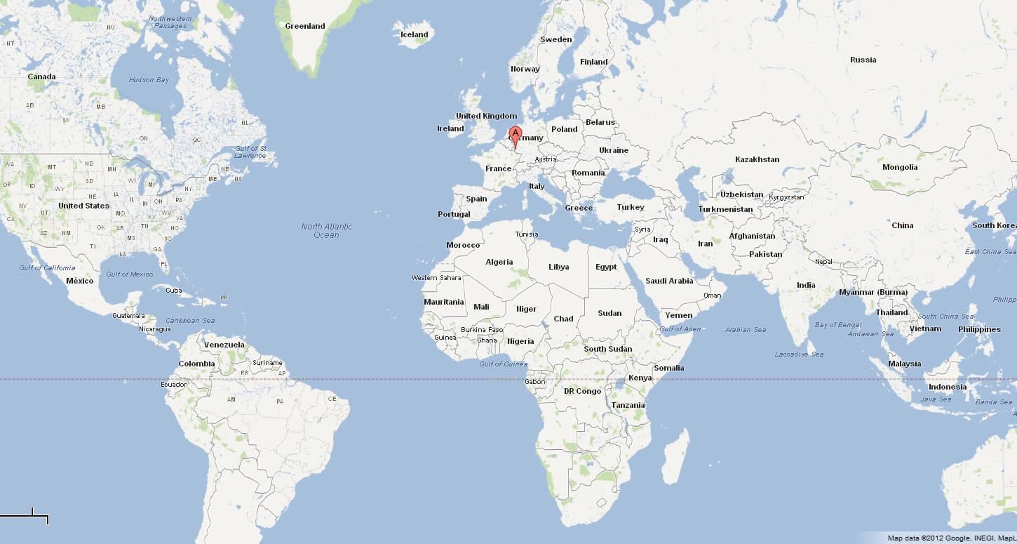 Luxembourg On World Map Luxembourg Location On World Map Western Europe Europe 