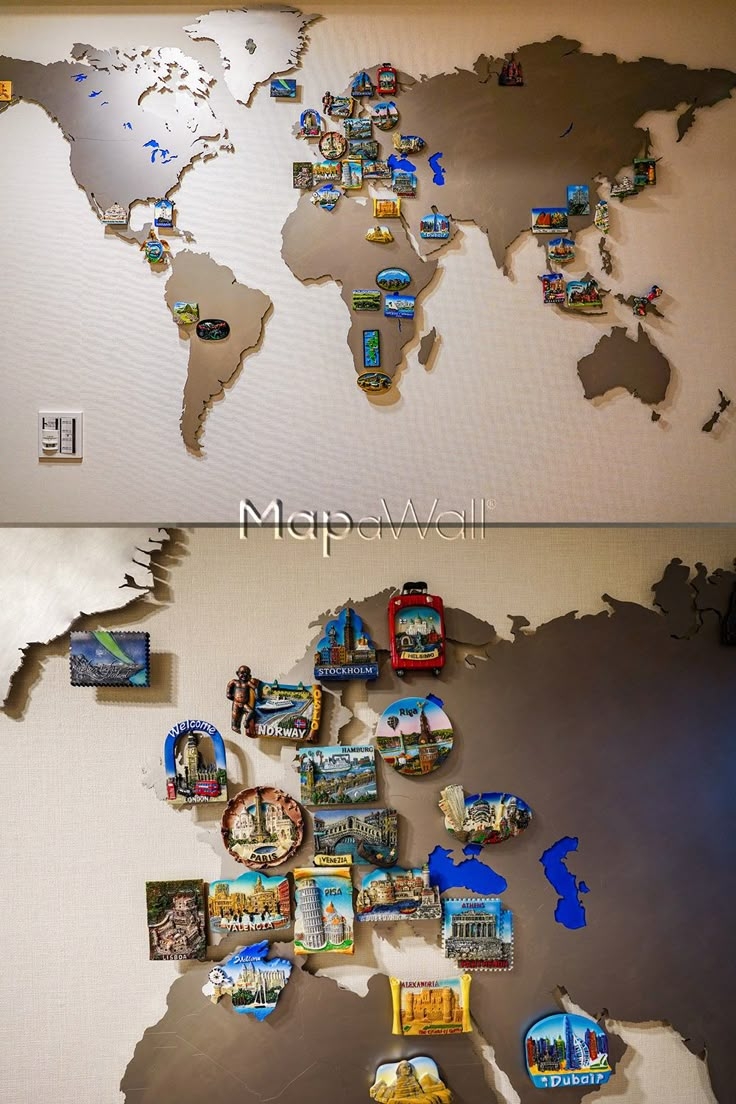 magnetic world map