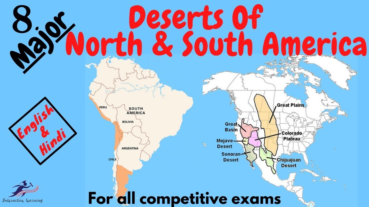 united states map with deserts