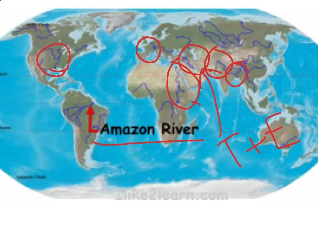 MAJOR RIVERS OF THE WORLD ShowMe