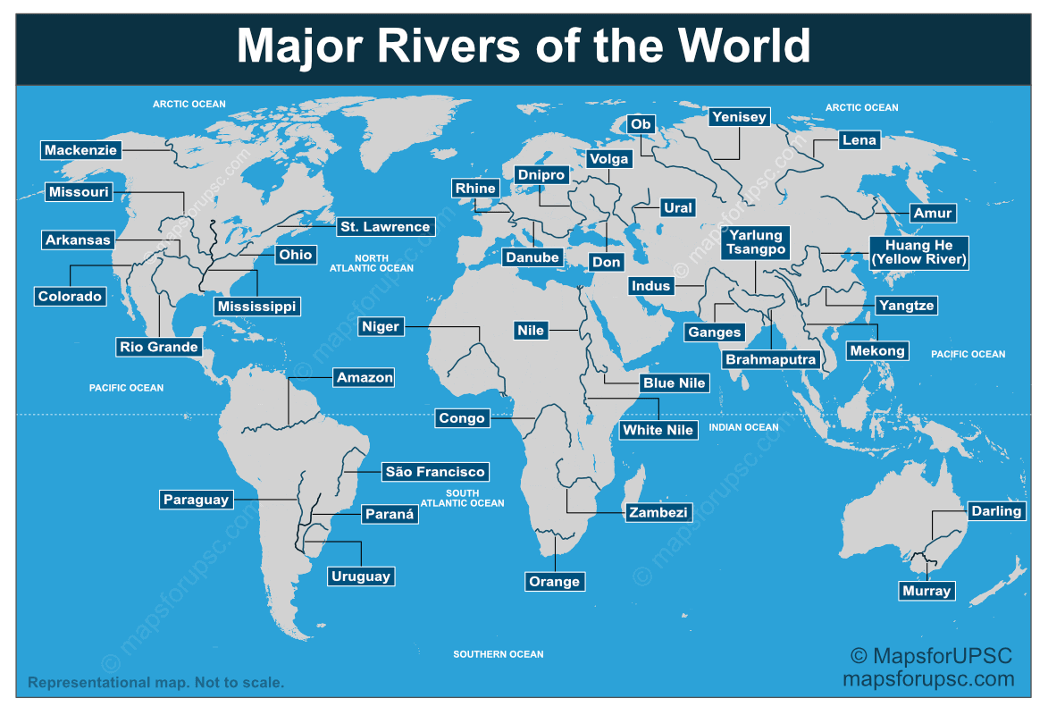 Major Rivers Of The World With Map Locations Key Facts Major Rivers Of The World With Map Locations Key Facts