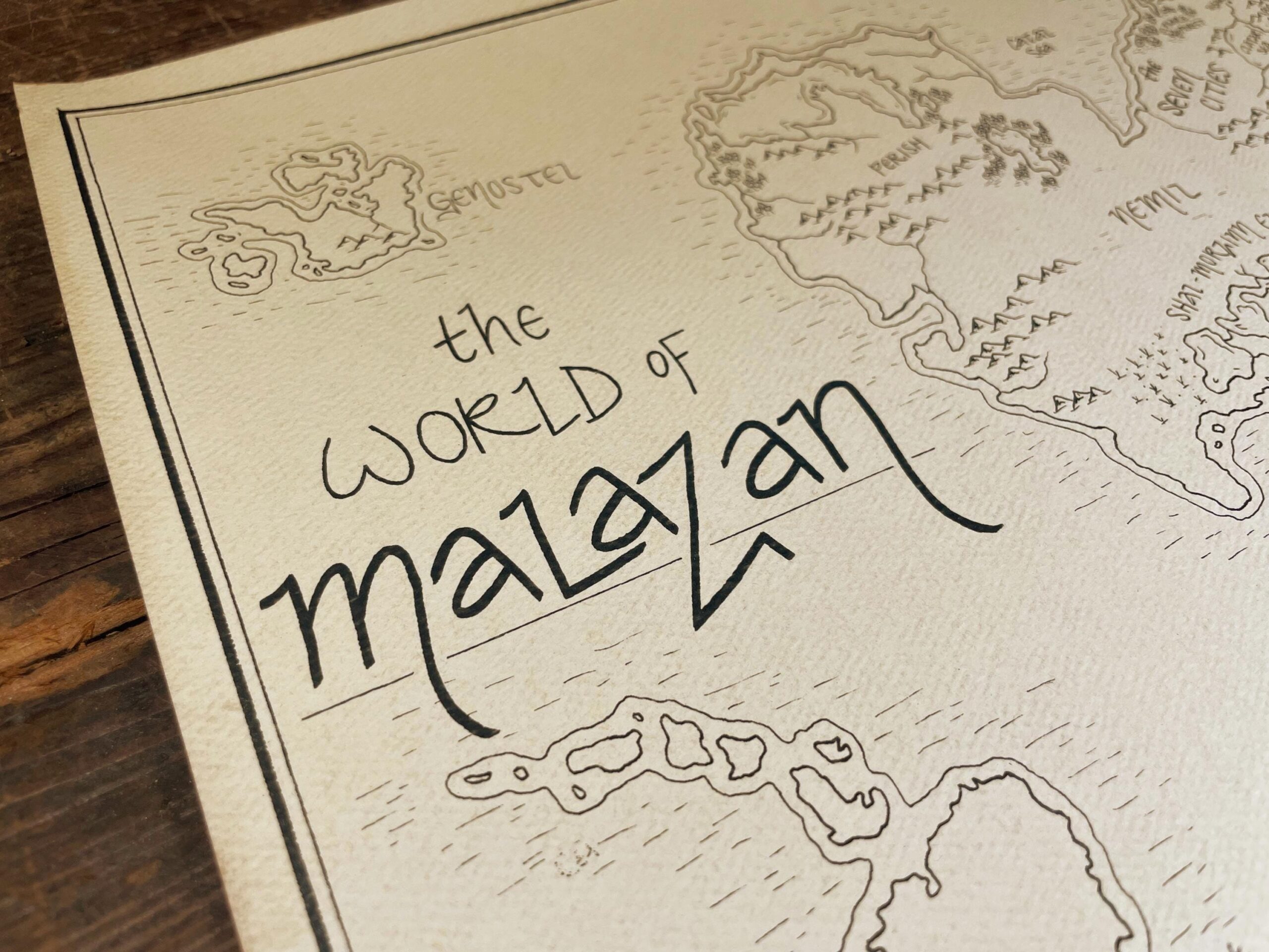 Malazan Map Hand Drawn Fantasy Style Map Of Steven Erikson And Ian Esslemont s Novels Etsy