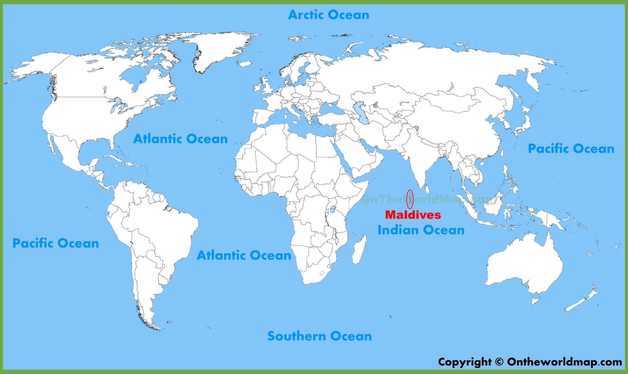 Maldives Location On The World Map Ontheworldmap
