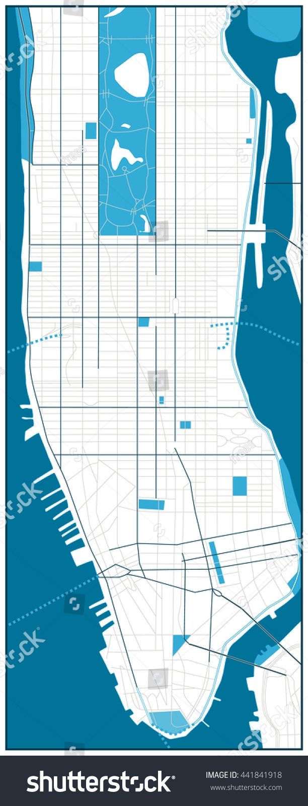 blank map of new york city