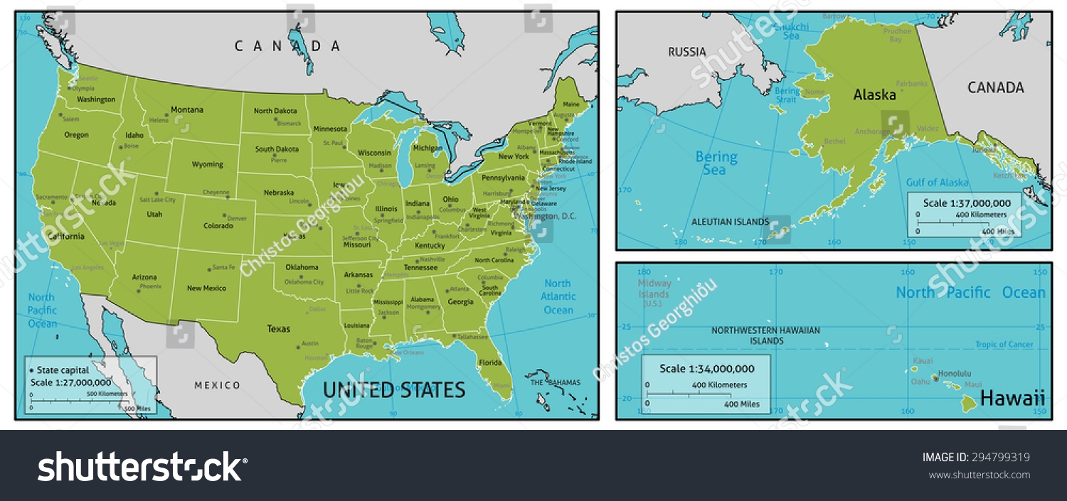 map of united states latitude and longitude