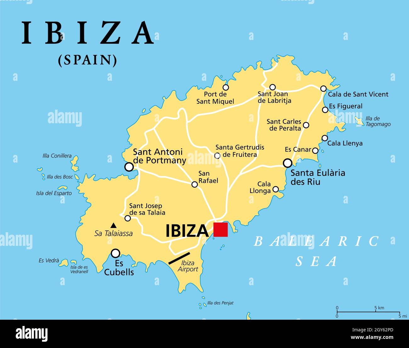 Map Ibiza Hi res Stock Photography And Images Alamy