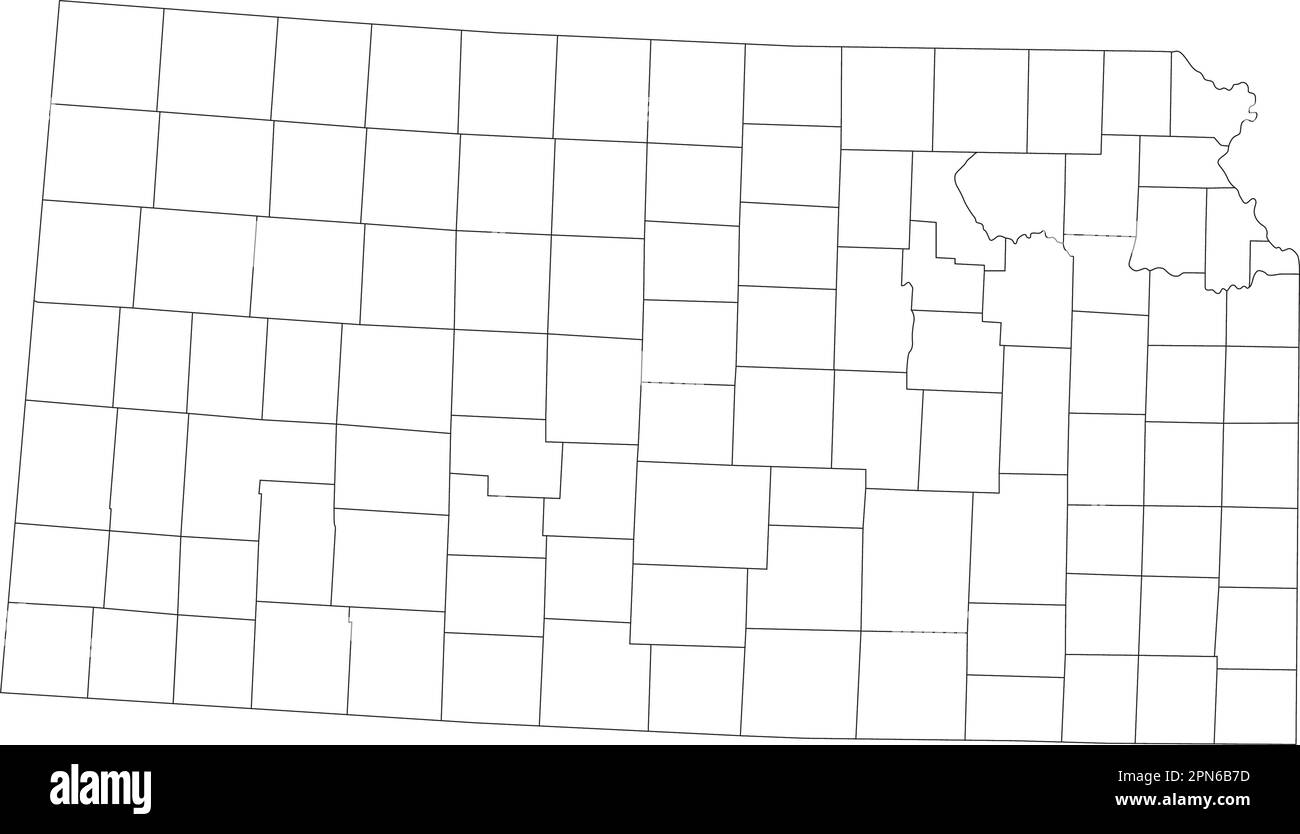 Map Kansas Black And White Stock Photos Images Alamy