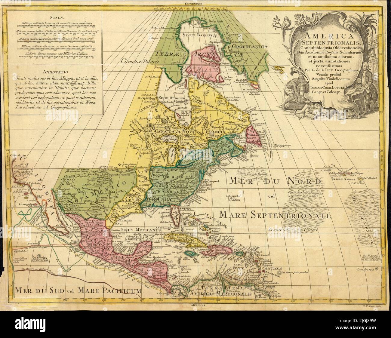 Map North America 1700s Hi res Stock Photography And Images Alamy